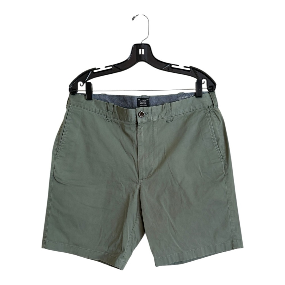 J. Crew Men's Olive Flat Front Shorts